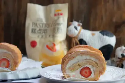 Make Strawberry rolls step 11