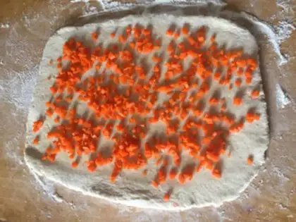 Make Vegetable rolls of oatmeal step 4