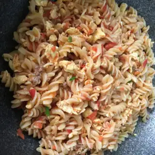 Make Tomato egg pasta step 8