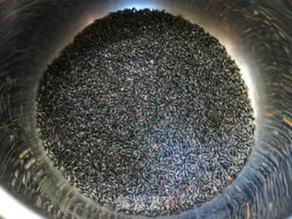 Make Red-tree, black rice congee step 0