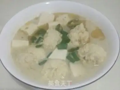 Make Chickenball tofu soup step 9