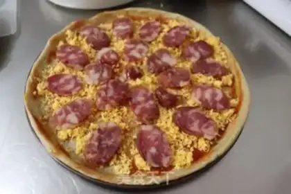 Make A tuna salami coarse pizza step 15
