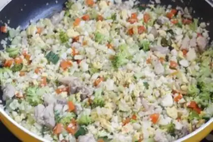 Make No rice step 6