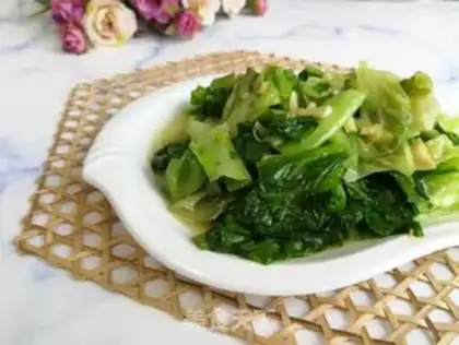 Make Garlic lettuce step 5