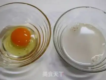 Make Egg and milk bag step 1