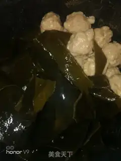 Make Dragonballs, seaweed soup step 1