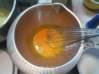 Make A tea and bean roll step 1