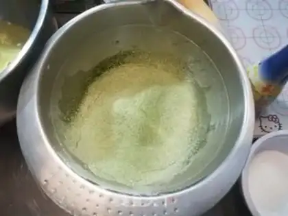 Make A tea and bean roll step 4