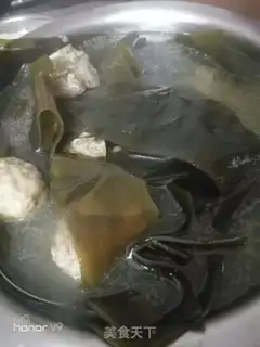 Make Dragonballs, seaweed soup step 4