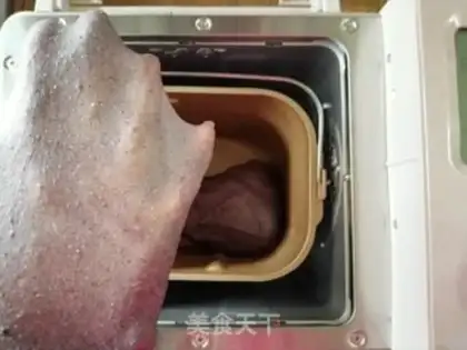 Make Bread machine, black rice toast step 4
