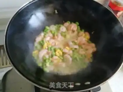 Make Shrimp fried eggs step 6