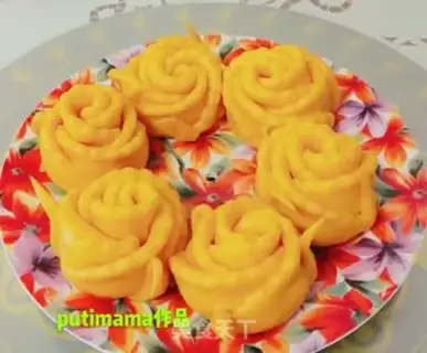 Make Pumpkin roses step 23