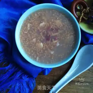 Make Bean money, red bean congee step 8