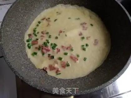 Make Bacon eggcake step 6