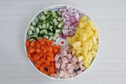 Make Pineapple rice step 2