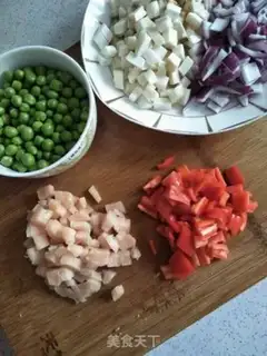 Make Sweet pepper fried peas step 4