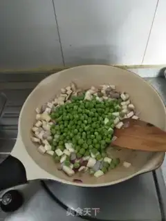 Make Sweet pepper fried peas step 7