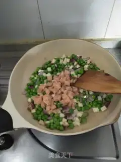 Make Sweet pepper fried peas step 8