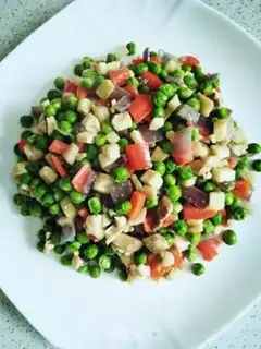 Make Sweet pepper fried peas step 11