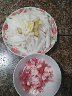 Make Radish fried meat step 2