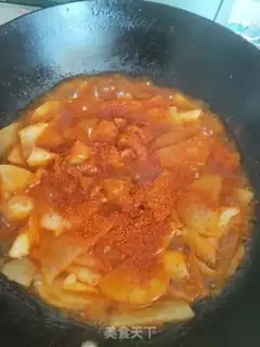 Make Korean chili potatoes step 6