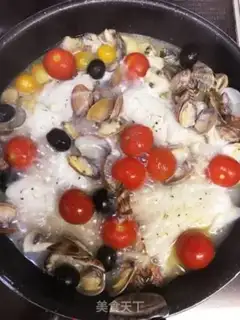 Make Tomato cod clams for mushrooms step 2