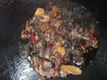 Make Potato burns chicken legs step 3