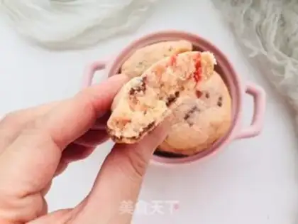 Make Strawberry chocolate soft cookies step 8
