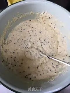 Make Fresh corn cream sesame cake step 5