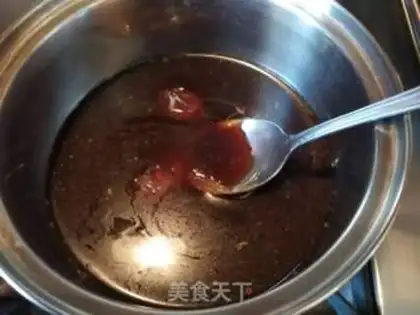 Make Melt sugar honey sauce step 5