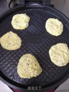Make Fresh corn cream sesame cake step 7