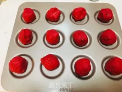 Make Red velvet chocolate soft cookies step 4