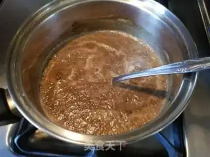 Make Melt sugar honey sauce step 6