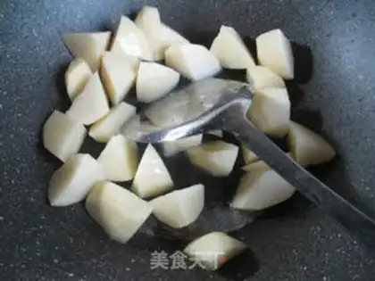 Make Burn potatoes step 1