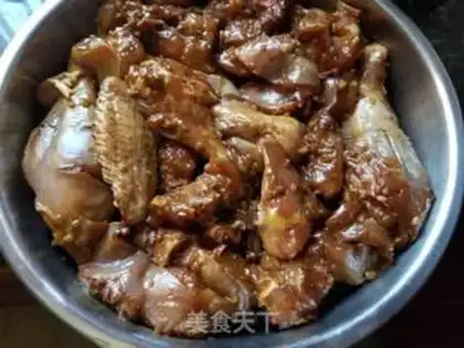 Make Skinny mushrooms steam chicken step 6