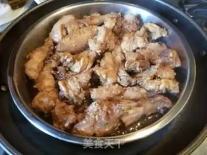 Make Skinny mushrooms steam chicken step 8