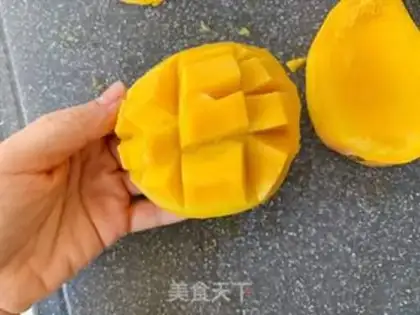 Make Mango milkball step 1