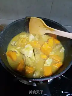 Make Pumpkin curry and coconut step 5