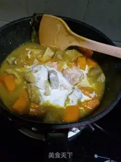 Make Pumpkin curry and coconut step 6