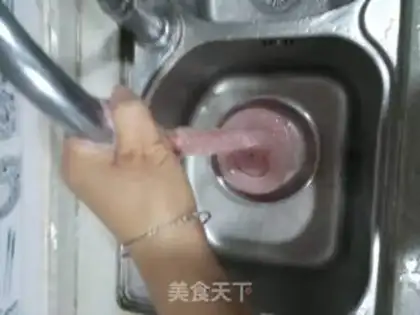 Make Peas and pig sausage step 1