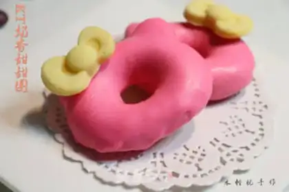 Make A PINK KT DOUGHNUT step 15