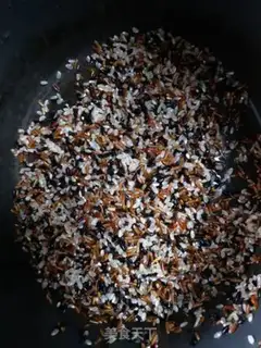 Make Pumpkin rice step 1