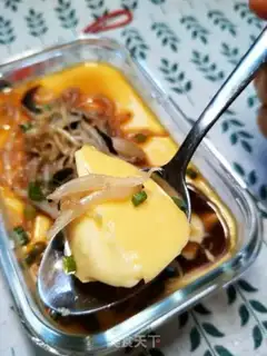 Make Onion silver fish steam eggs step 13