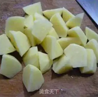Make Almond mushrooms burning potatoes step 4