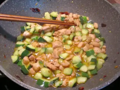 Make Chicken and cucumber step 7