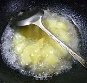 Make Almond mushrooms burning potatoes step 8