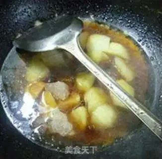 Make Almond mushrooms burning potatoes step 9