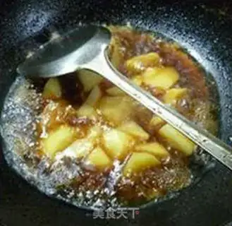 Make Almond mushrooms burning potatoes step 11
