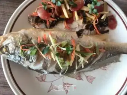 Make Steamed flowerfish step 6
