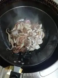 Make Iron-plated black pepper pepper and octopus step 9